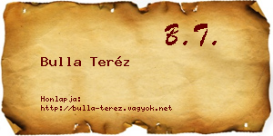 Bulla Teréz névjegykártya